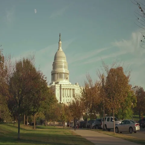 US Capital Dome in Washington DC Stock Footage 69489038