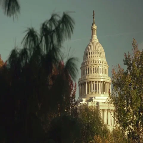 US Capital Dome in Washington DC Stock Footage 69489085