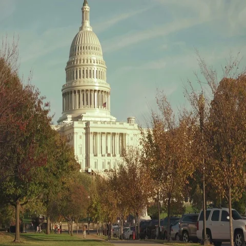 US Capital Dome in Washington DC Stock Footage 69489217