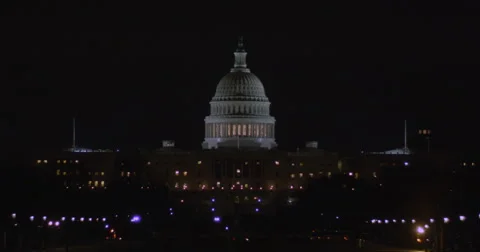 Us capital at night 2k Video stock 41243842