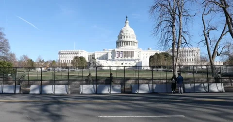 The US Capitol after the Jan. 6, 2021 riot Stock Footage 146345517