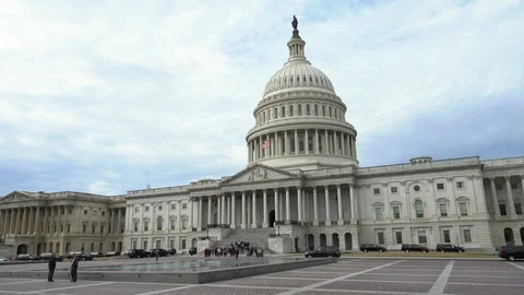 US Capitol Building - East Side Stock Footage 86693667