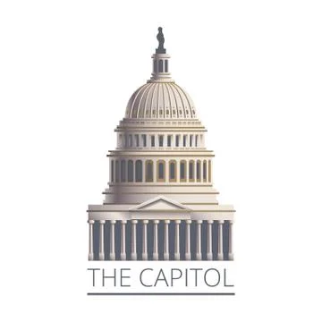 US capitol building Stock Illustration