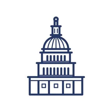 US capitol building Ilustración de archivo