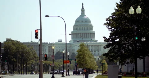 US Capitol Building (long shot static) Stock Footage 138661624