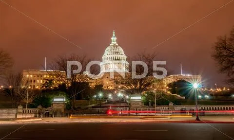 Us capitol building in spring- washington dc, united states Stock Photos