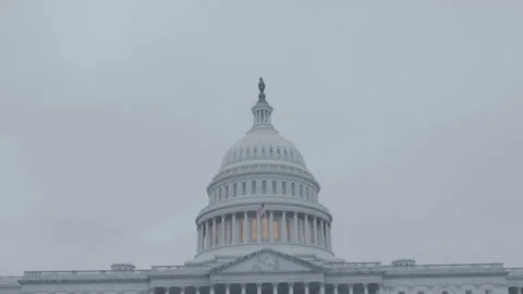 U.S. Capitol Building - Tilt Down - Fast Stockbeeldmateriaal 234155936