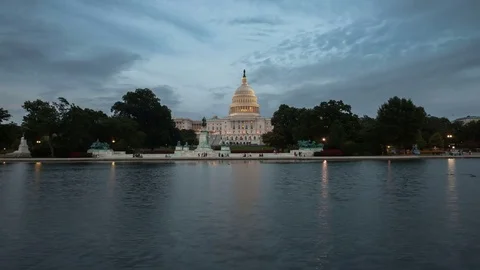 US Capitol Building timelapse Stock Footage