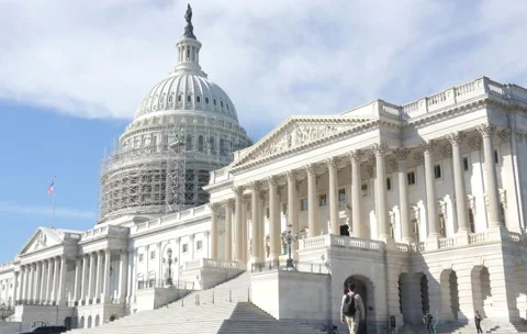 US Capitol Building timelapse night and day 4k Video stock 42235021