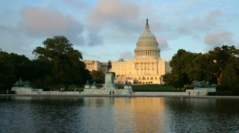 US Capitol Building timelapse, Washington DC Vídeos de archivo 36625876