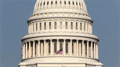US Capitol Building, Washington, DC Stock Footage 2205494