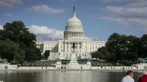 The US Capitol Building, Washington, DC, USA Vídeos de archivo 12710078