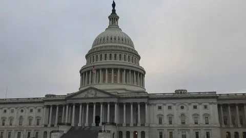 US Capitol Building, Washington DC, Static Shot Stock Footage 93529419
