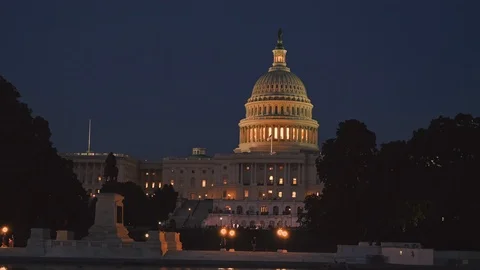 The US Capitol building in Washington DC Stock Footage 113360129