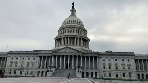 The US Capitol building in Washington, DC Stock Footage 128836754