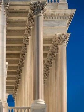 U.S. Capitol Columns sidelight Foto stock