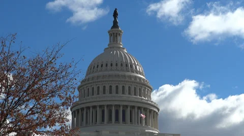 US Capitol dome 스톡 동영상 32346735