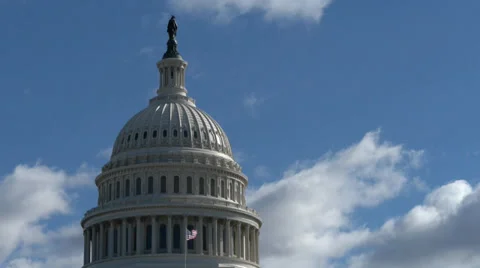 US Capitol dome 스톡 동영상 32351841