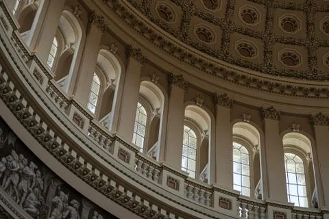 US Capitol Dome Interior Stock Photos