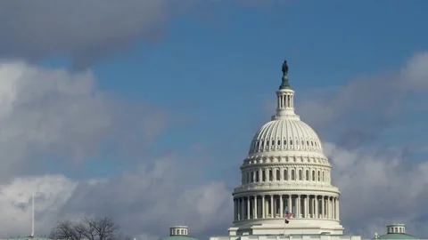 US Capitol Dome. Washington DC. 4K. Stock Footage 150604917