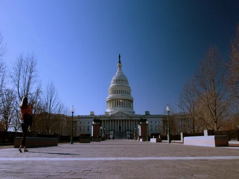 US Capitol from the East  Stock Footage 72574875