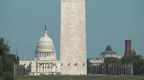US Capitol Stock Footage 850602