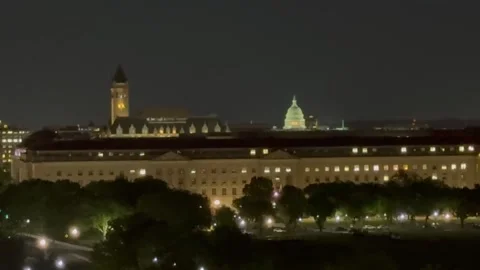 US Capitol with Old Post Office in Foreground Video stock 330272447