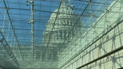 US Capitol Protective Measures Video stock 154503241