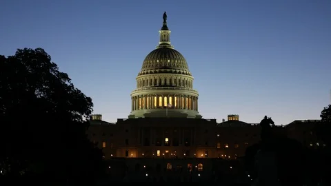 US Capitol Sunrise 스톡 동영상 107928284