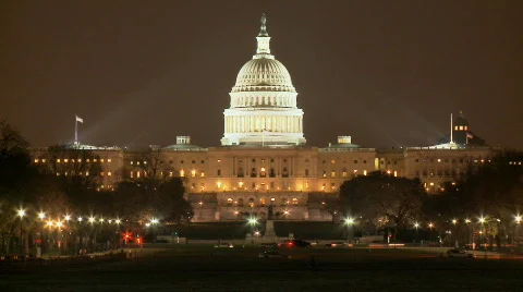 US Capitol Timelapse HD Vídeos de archivo 647211