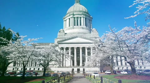 The US Capitol in Washington DC Landscape Stock Footage 63661230