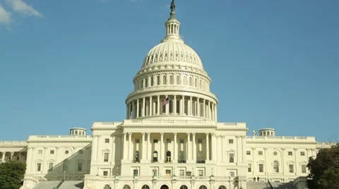 U.S. Capitol wide tilt down Stock-Footage 21440718