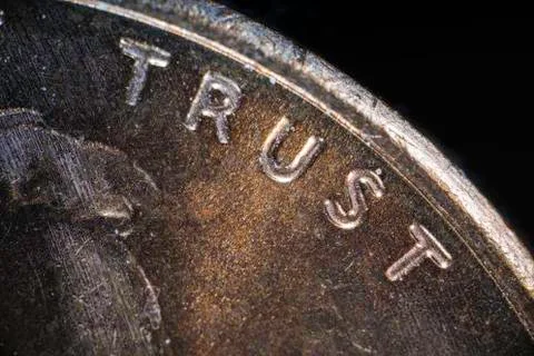 US Cent Penny Close Up Stock Photos
