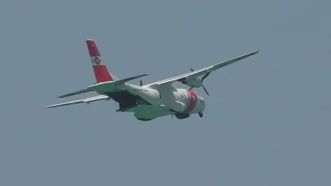 US Coast Guard airplane Stock Footage 102128947