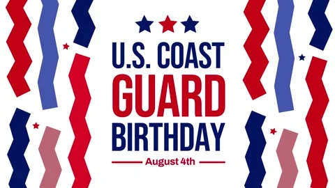 U.S. coast guard birthday 4K Animation p... | Stock Video | Pond5