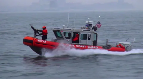 US Coast Guard Video stock 35734262