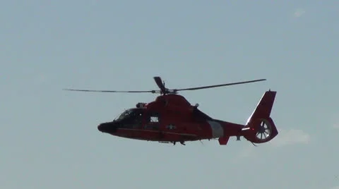 US Coast Guard helicopter Stock Footage 24791714