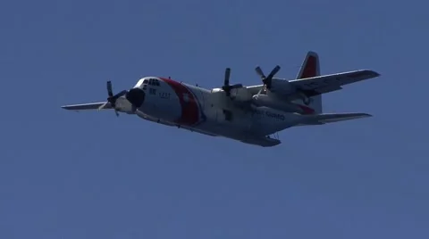 US Coast Guard Plane Stock Footage 41648720
