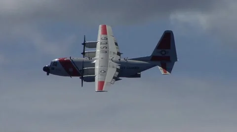 US Coast Guard Plane Stock Footage 41988565