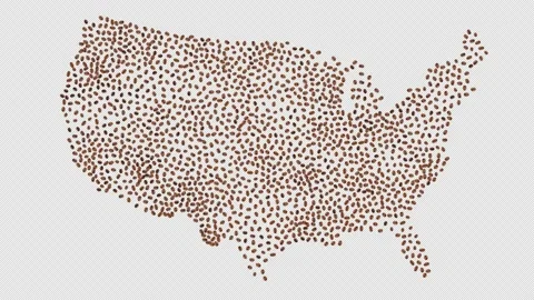 US Coffee Beans Stock Footage 148010227