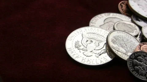 U.S. coins Video stock 661730
