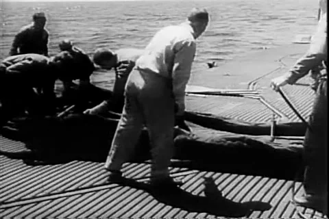 U.S. Commando Special Forces Raft Drills in Puerto Rico June 1957 Stock Footage 261645830