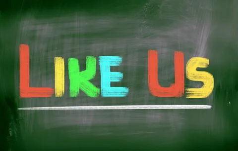 Like us concept Stock Illustration