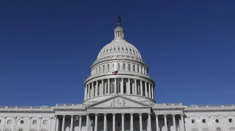 US Congress, Federal Government, United States Capitol Building, Washington DC Stock Footage