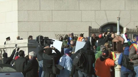 US Congress/Occupy Wall Street Stock Footage 9920872