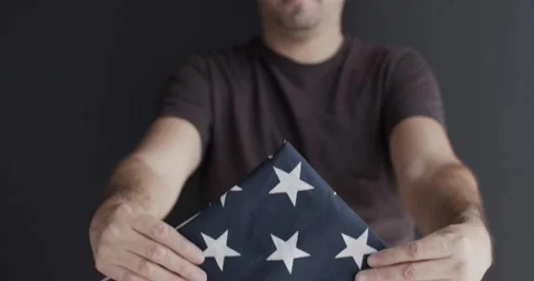 US constitution and US flag Stock Footage 149055531