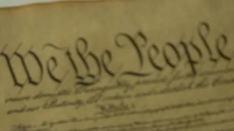 US CONSTITUTION seamless loop, background - HD 库存影片 12346178