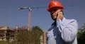 Us Construction Inspector Checking Engineer Man Talking Phone Teamwork Dialogue 4k or 4k+ Resolution