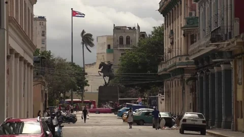 US-Cuba dialogue stalls amid leaks, denials, and threat of aggression, La Habana Stock Footage 333148997