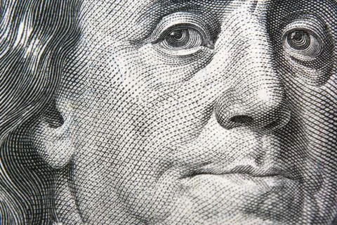 The US currency - banknotes - Dollar Foto stock